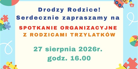 Spotkanie dla Rodziców 3-latków